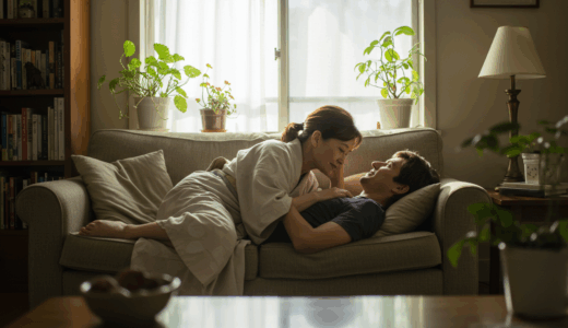 【体験談】旦那は単身赴任中の50代既婚主婦、出会い系で会った30代男性を自宅に招いた日